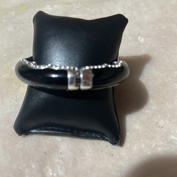 Brighton Black and Crystal Hinged  Bangle NC - Picture 3 of 4